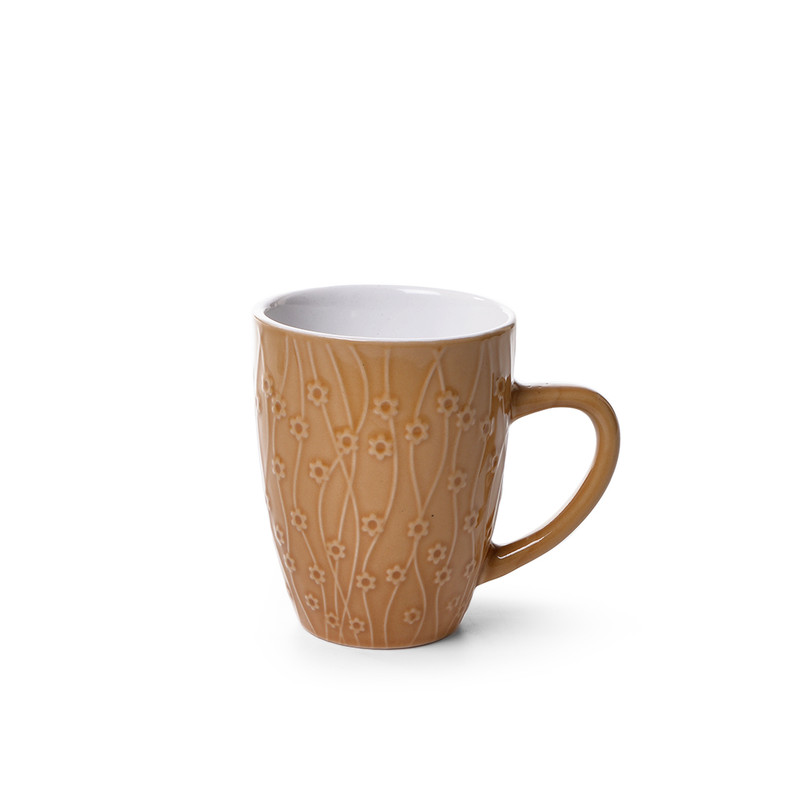 Fissman Mug 370ml Yellow (Ceramic)