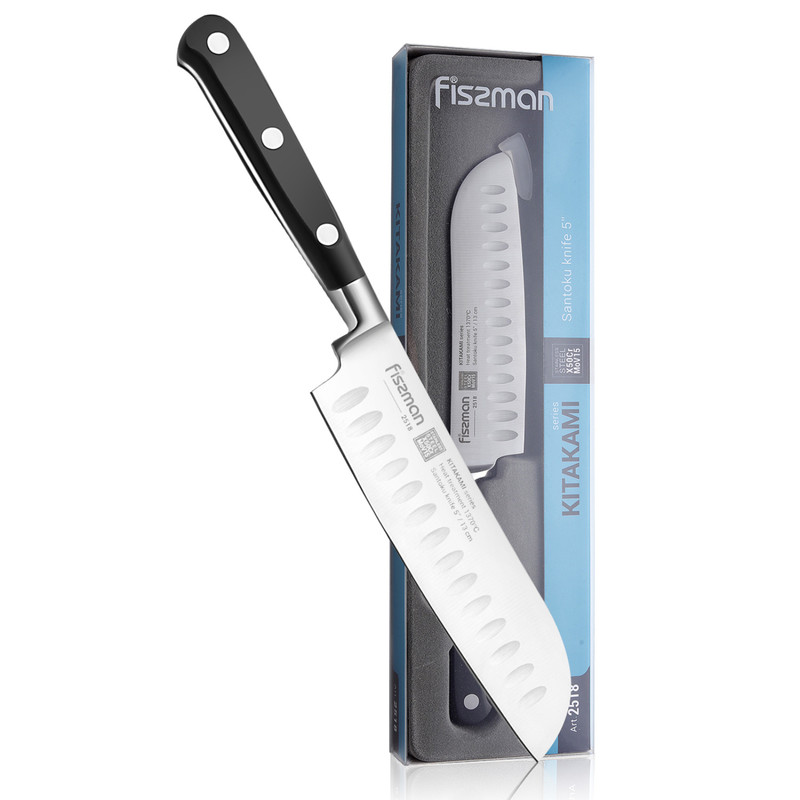 Fissman 5" Santoku Knife Kitakami (X50crmov15 Steel)