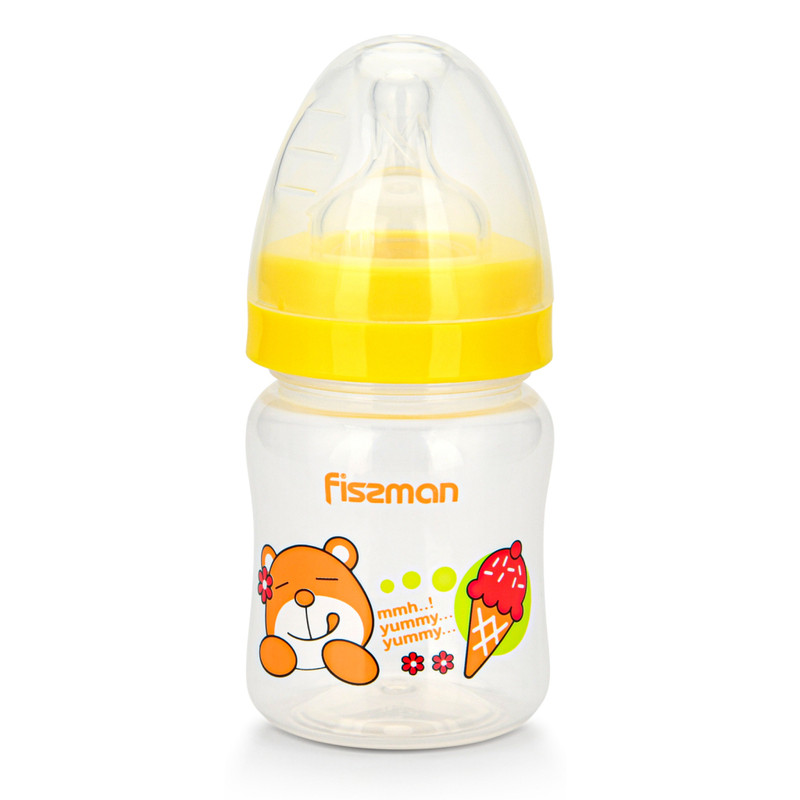 Fissman Feeding Bottle With Wide Neck 120ml (Plastic)