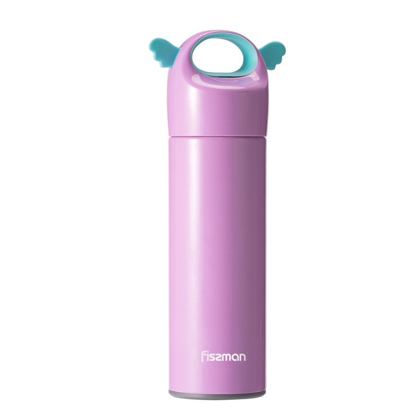 Fissman Double Wall Vacuum Bottle Angel 400ml (Stainless Steel) Light Lilac
