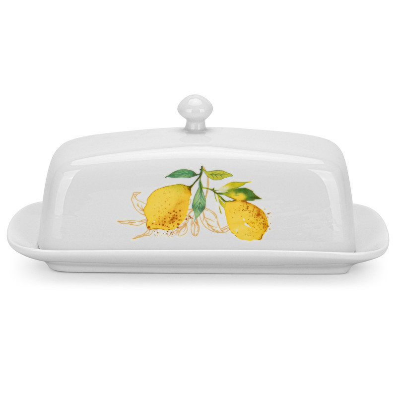 Fissman Butter Dish 20.6x10.7x7.6cm Capri (Durable Porcelain)