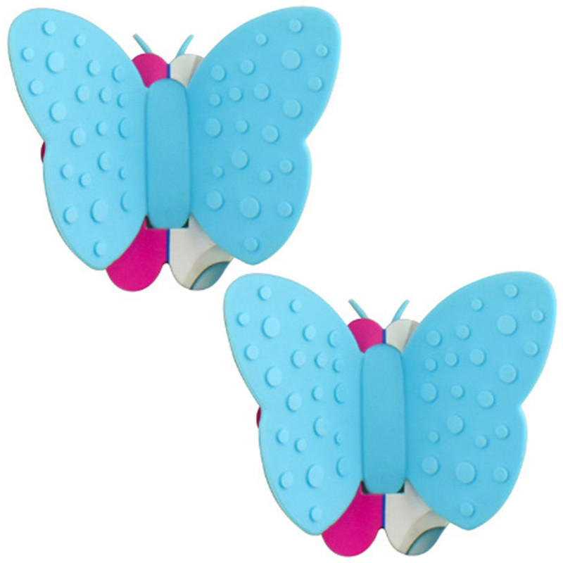 Fissman 2-Piece Butterfly Pot Holder Magnet Set Blue