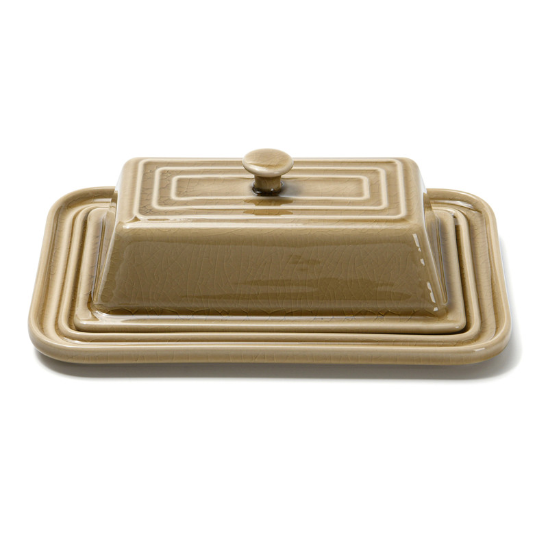 Fissman Butter Dish 217x145x78cm Beige Crackle (Ceramic)