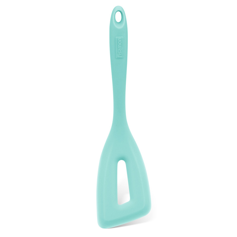 Fissman Iris Series Silicone Slotted Spatula/Turner Mint Green 27cm