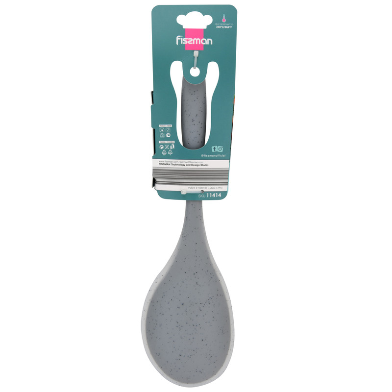 Fissman Serving Spoon Mauris Grey 30cm (Nylon + Silicone)