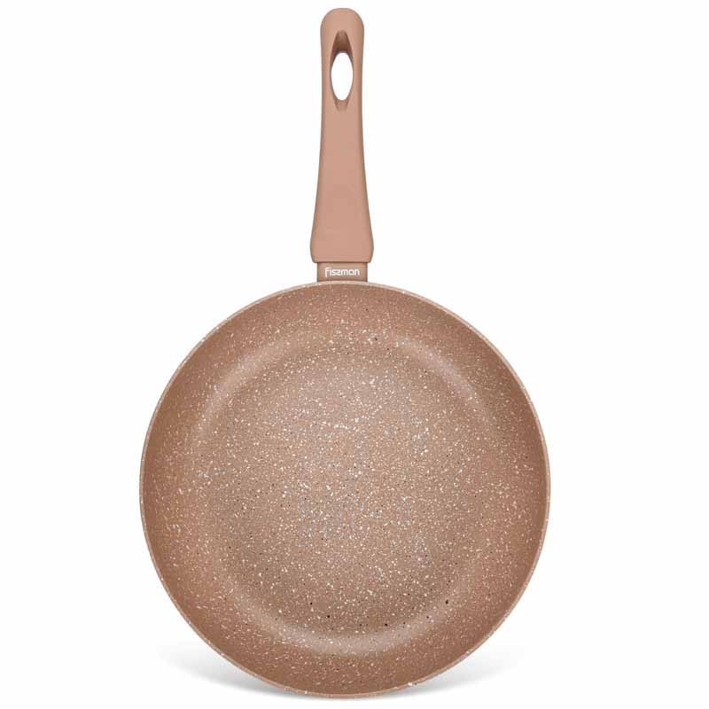 Fissman Deep Frying Pan Latte 26x7cm (Aluminum With Non-Stick Coating)
