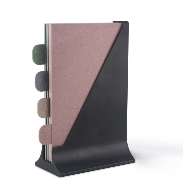 Fissman 4 Pcs Index Chopping Board Set 21x27.5cm (Plastic)