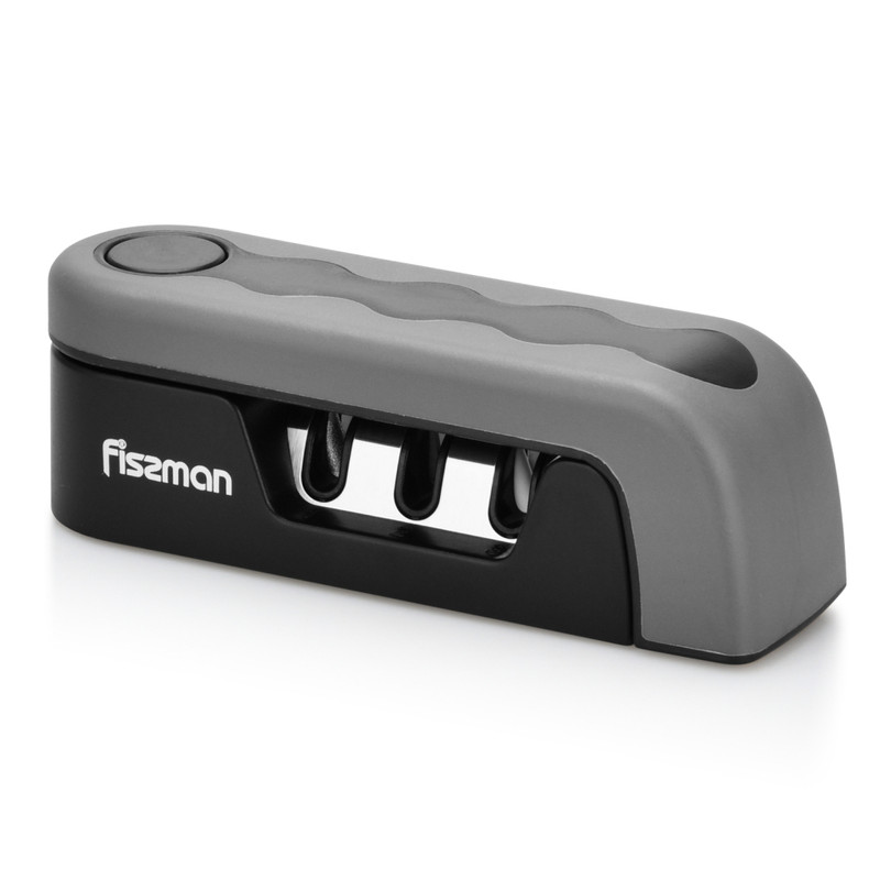 Fissman Foldable Knife Sharpener 14x4x4.5cm For Three-Step Sharpening (Diamond.