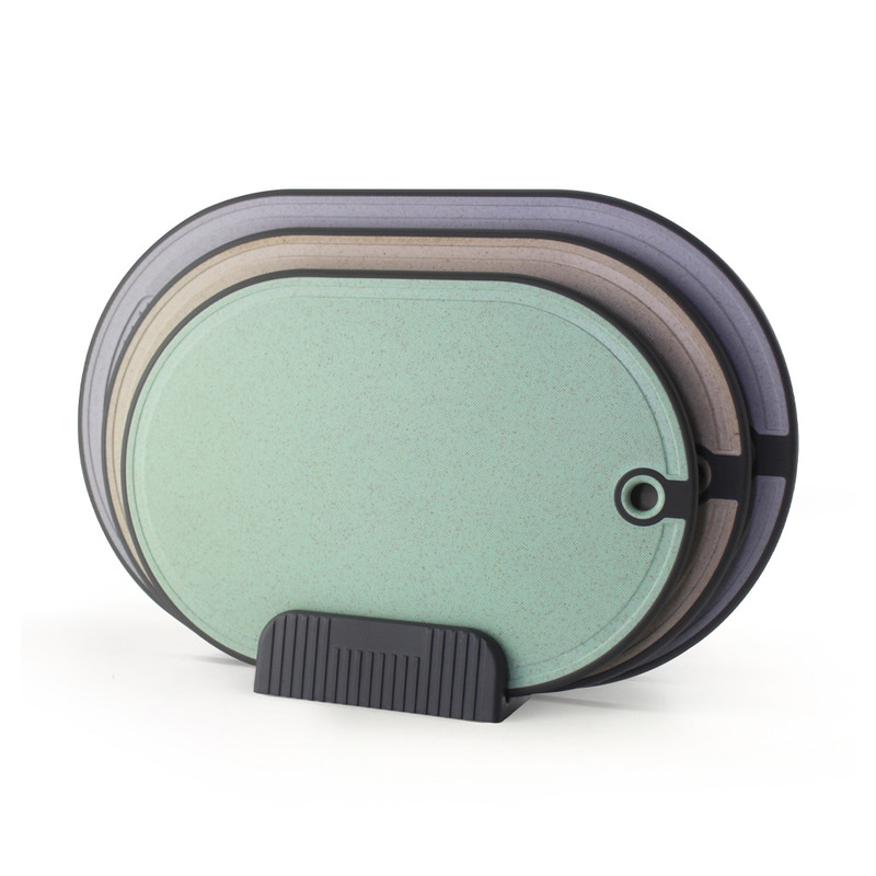 Fissman 3 Pcs Index Chopping Board Set 36x23cm 32x21cm 28x19cm (Plastic+ Tpr)