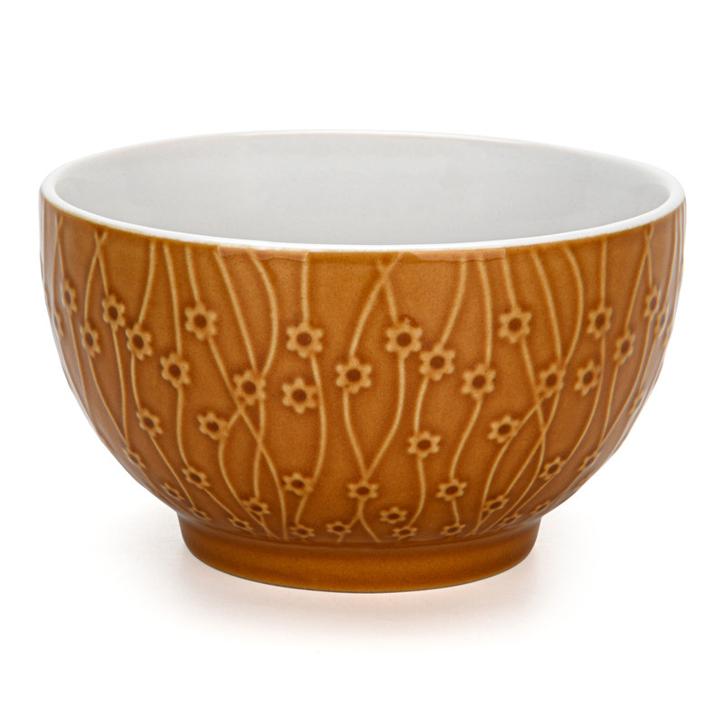 Fissman Bowl 14cm/640ml Yellow (Ceramic)