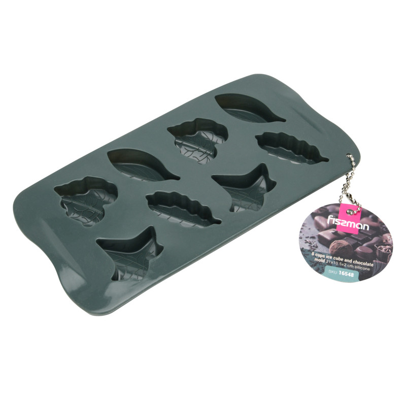 Fissman 8 Cups Ice Cube And Chocolate Mold 21x10.5x2cm (Silicone)