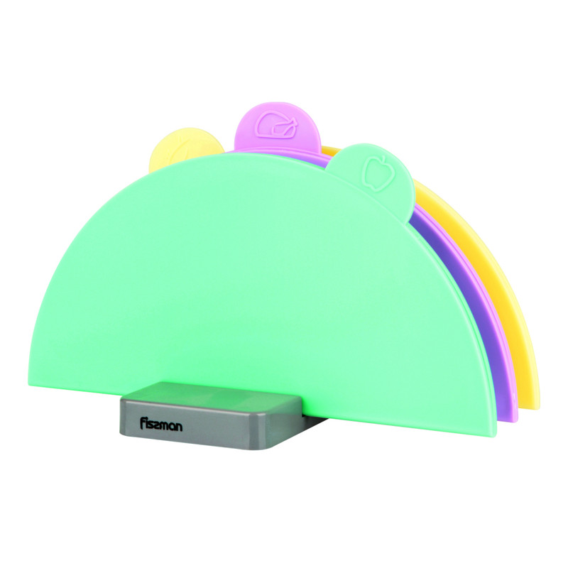 Fissman 3 Pcs Foldable Chopping Board Set 28x28cm (Plastic)