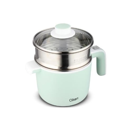 Clikon - 1.2 Liter Electric Cooker, Boil Dry Protection, Stainless Steel Body