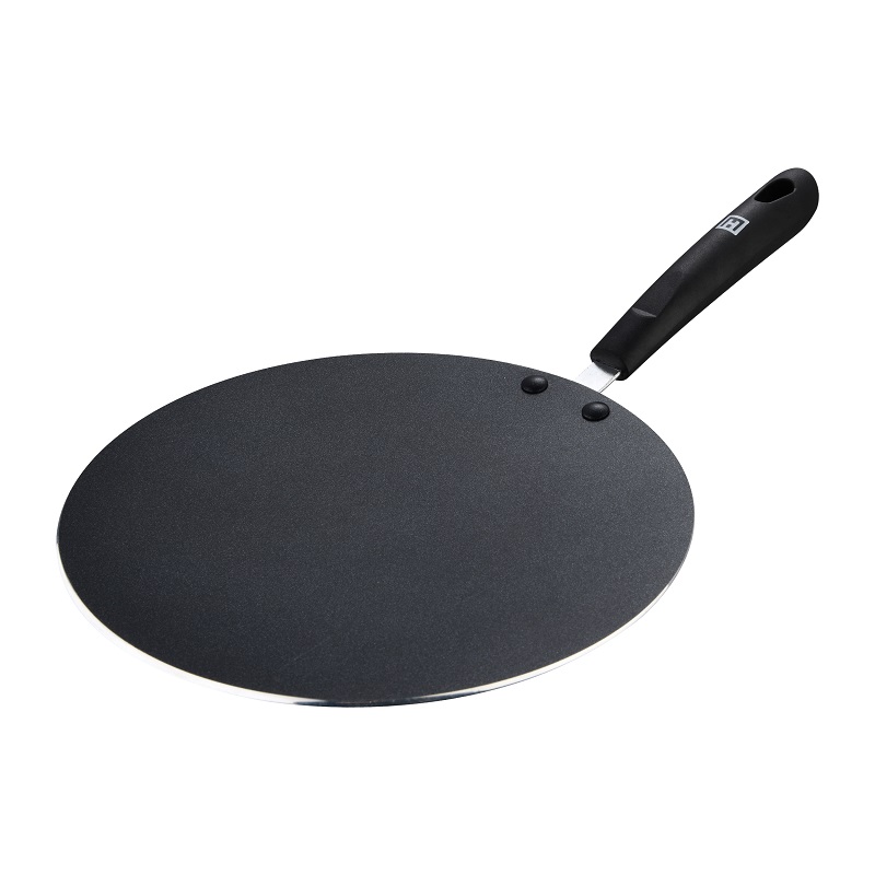 Convave Tawa Press Aluminium 25 Cm Non Stick Coating Ergonomic Handle Black/Red