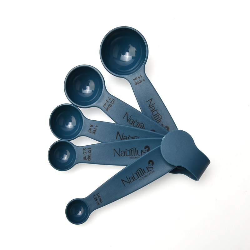 5pcs Measuring Spoon Set Blue Color 13X4.3X3 Cm