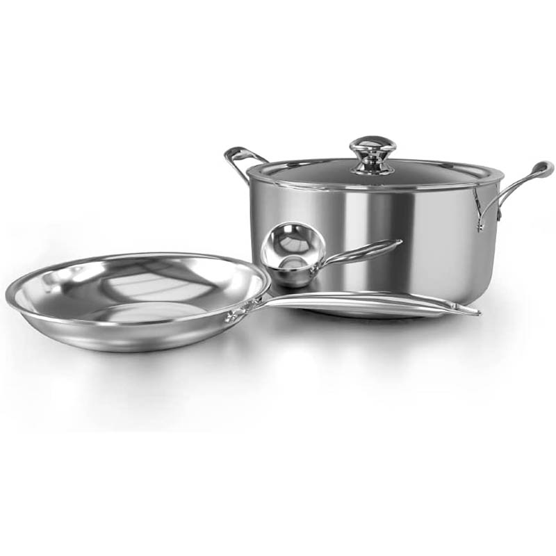 DELICI DTKS3P TRI-PLY STAINLESS STEEL 3 PCS SET