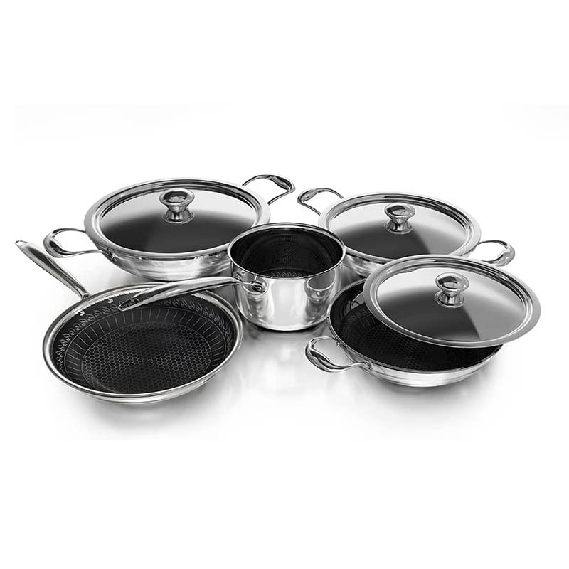 DELICI DTHKS8P TRI-PLY STAINLESS STEEL HONEYCOMB8PCS SE