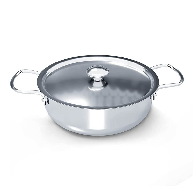 DELICI DKP 22W SS KADAI PAN 22CM