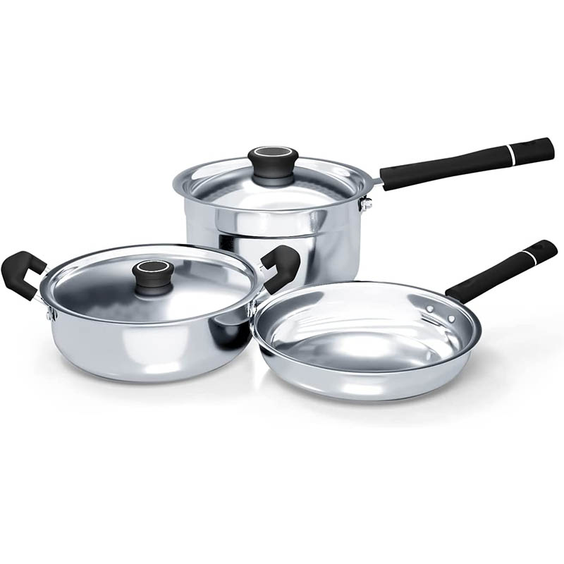 DELICI DSK 5B STAINLESS STEEL COOKWARE SET 5 PCS