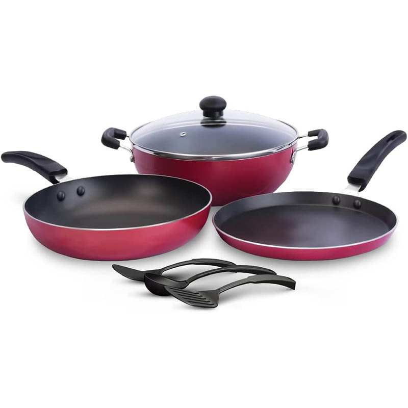 Impex KUK 7, 7 Pcs Nonstick Cookware Set
