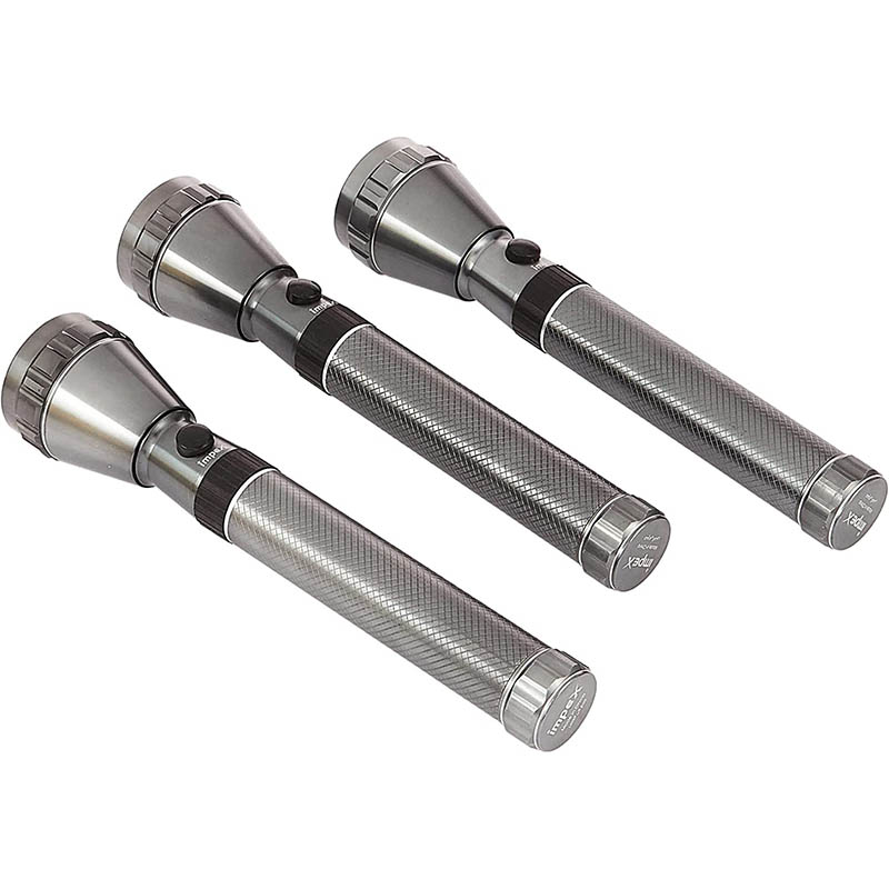 Impex CB 2225 Rechargeable LED Flashlight 3 Pcs Combo