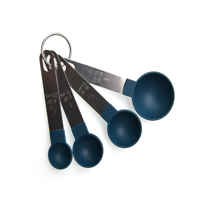 4pcs Measuring Spoon Set Blue Color 11.8X4.2X3 Cm