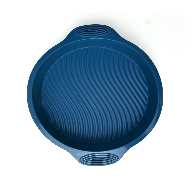 Silicone Round Baking Mould Blue Color 28.8X25X6 Cm