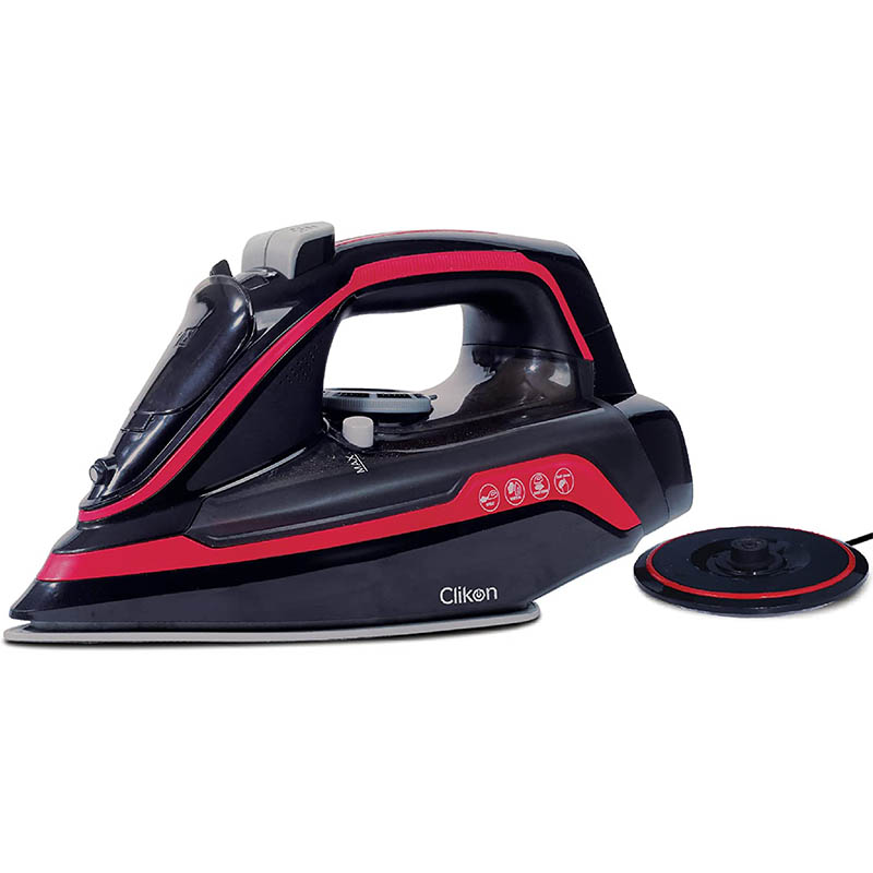 Clikon Premium Cordless Steam Iron with Easy Glide Ceramic Plate