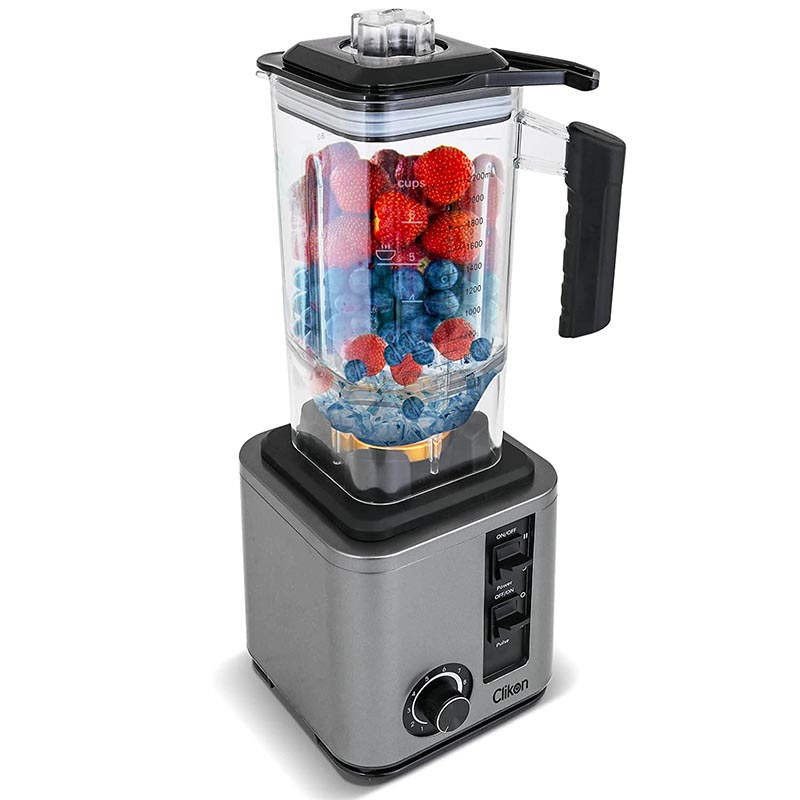 Clikon - 2.2L Heavy-duty Commercial Blender "Power Hexa", Stainless Steel Blades