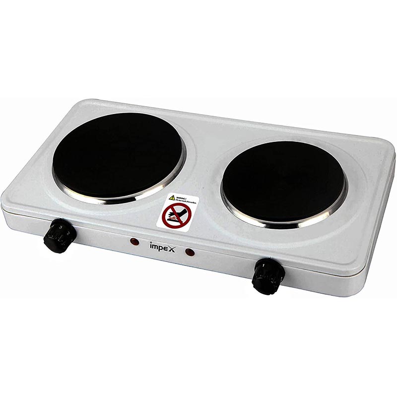 Impex HP 202 2500W Stainless Steel Electric Double Hot Plate