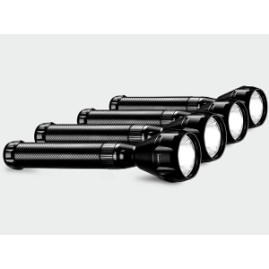 Impex CB 2224 Rechargeable LED Flashlight 4 Pcs Combo