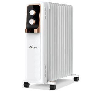 Clikon - 13 Fin Oil Heater with 3 Heat Settings, 2 Operation Switches