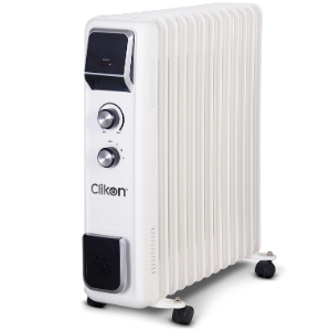 Clikon - 13 Fin Oil Heater with 3 Heat Settings, 2 Operation Switches