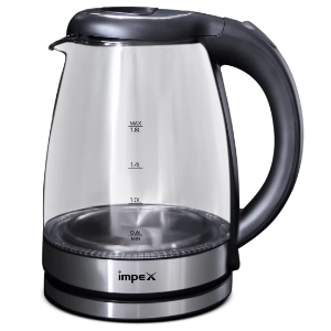 IMPEX STEAMER 1802 , 1.8 LTR ELECTRIC GLASS KETTLE