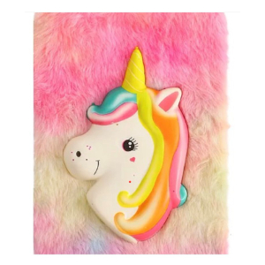 Furry and Squishy Daily Notebook - Unicorn
