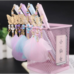 Kawaii Creative Butterfly and Feather Pens