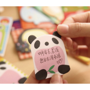 Creative Animal Shaped Sticky Notes - Panda Style