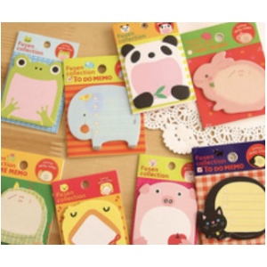 Creative Animal Shaped Sticky Notes - Cat Style