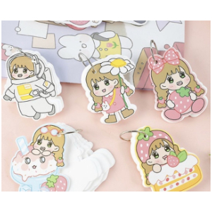 Cute Message Note Paper with chain