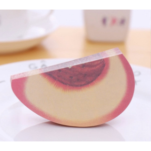 150 Sheets Creative Stationery Fruit Shape Note Paper Memo Pad (Peach)