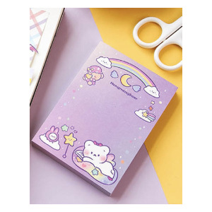 New cute Kawaii memo pad 100 sheets Design A