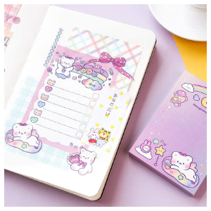 New cute Kawaii memo pad 100 sheets Design F