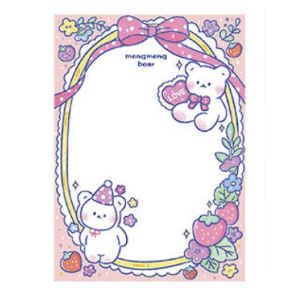New cute Kawaii memo pad 100 sheets Design G