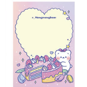 New cute Kawaii memo pad 100 sheets Design H