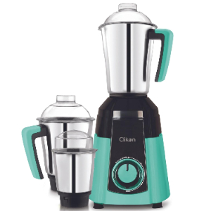 Clikon 3 in 1 Mixer Grinder with Stainless Steel Jars, Razor-sharp Blades