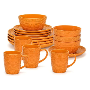 Fissman Set 16 Pcs Motif Yellow (Ceramic)