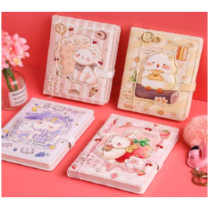 Eco-Friendly Diary Notebook Kawaii Magnetic Button