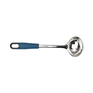 Soft Touch Handle SS Ladle Blue/Grey Color 29X8.7X6.8 Cm