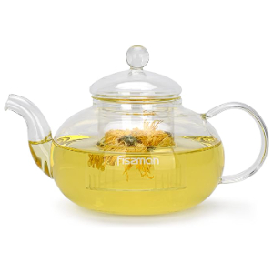 Fissman Tea Pot 800ml With Glass Filter (Borosilicate Glass)