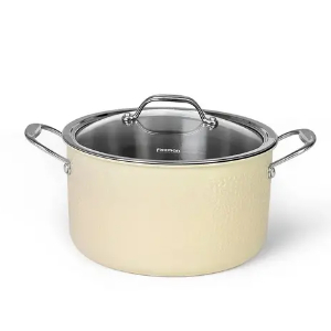 Fissman Casserole 20x12cm/3.7LTR With Glass Lid Brigitte
